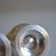 Salt and pepper shaker set, silver-plated metal, Mappin & Webb's Prince's Plate.