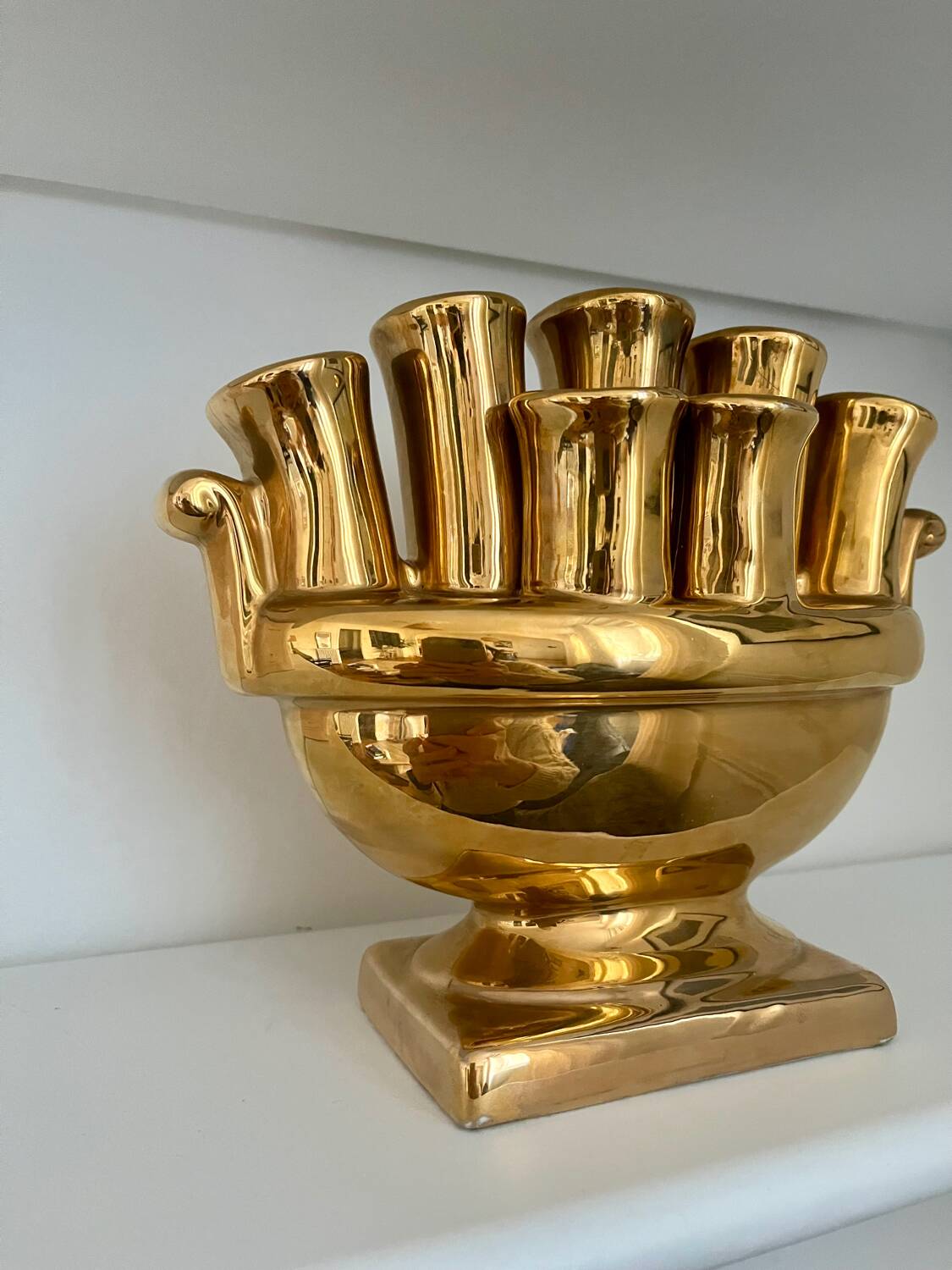 Italian ceramic flower vase