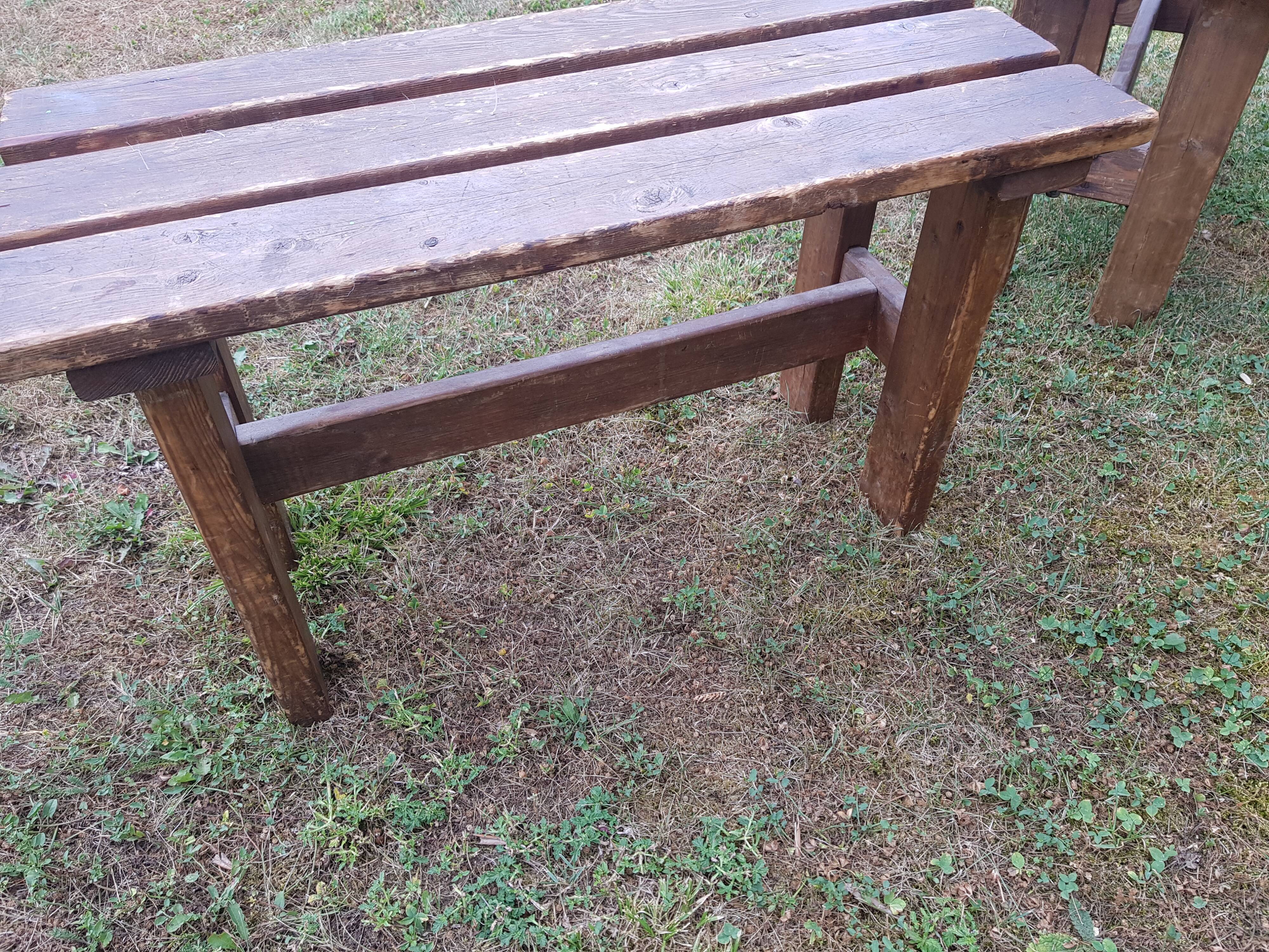 Pair of country country benches