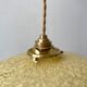 Yellow Clichy glass pendant lamp 20s