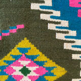 Colorful vintage carpet from Transylvania