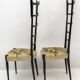 Pair of Chiavari Mid-Century Modern Italian High Back Chair