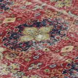 Anatolian handmade vintage rug 276 cm x 174 cm