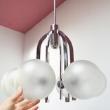 Vintage suspension Sputnik 6 boules années 60