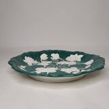 Plat en faience de Creil et Montereau - Leboeuf Milliet XIXeme Décor floral