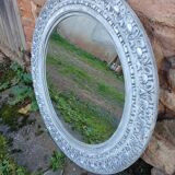 Large round Gustavian style mirror