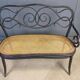 Art nouveau settee no. 2 in bent wood and cane by Thonet Brothers, Austria 1900s