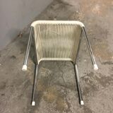 Metal and scoubidou stool