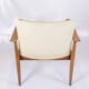 Ensemble de 2 chaises diplomates fabriquées en teck et en tissu de laine légère par Finn Juhl des années 1960