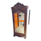 Armoire bonnetiere ancienne en bois massif