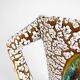 Pair of ceramic vases cracked and flamed Vallauris 70s