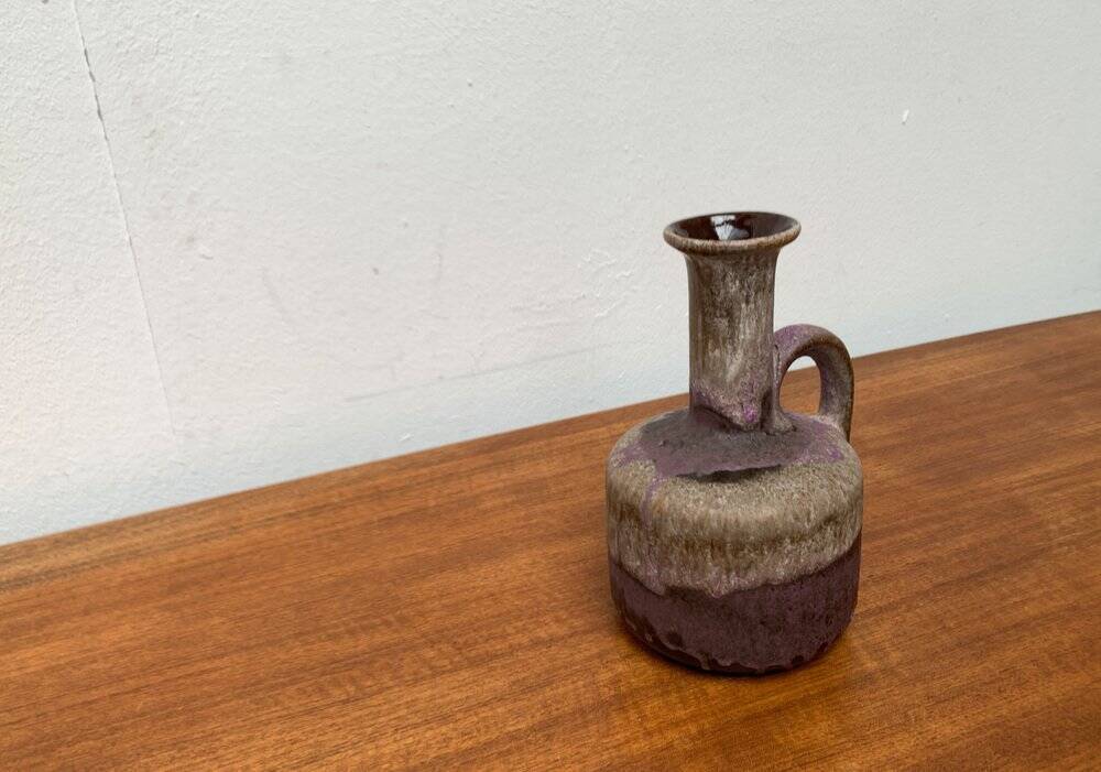 Brutalist Fat Lava Pottery Vase from Ruscha, West Germany, 1960s