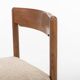 Set of 4 vintage dining chairs in stained oak