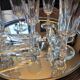 70's Glass Champagne Flutes