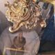 Bronze lamp rocaille style, 38x20, electricity to standard