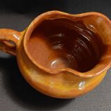 Pot à crème pichet terre cuite vernissée XXème