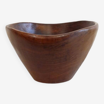 Free-form teak bowl 1960