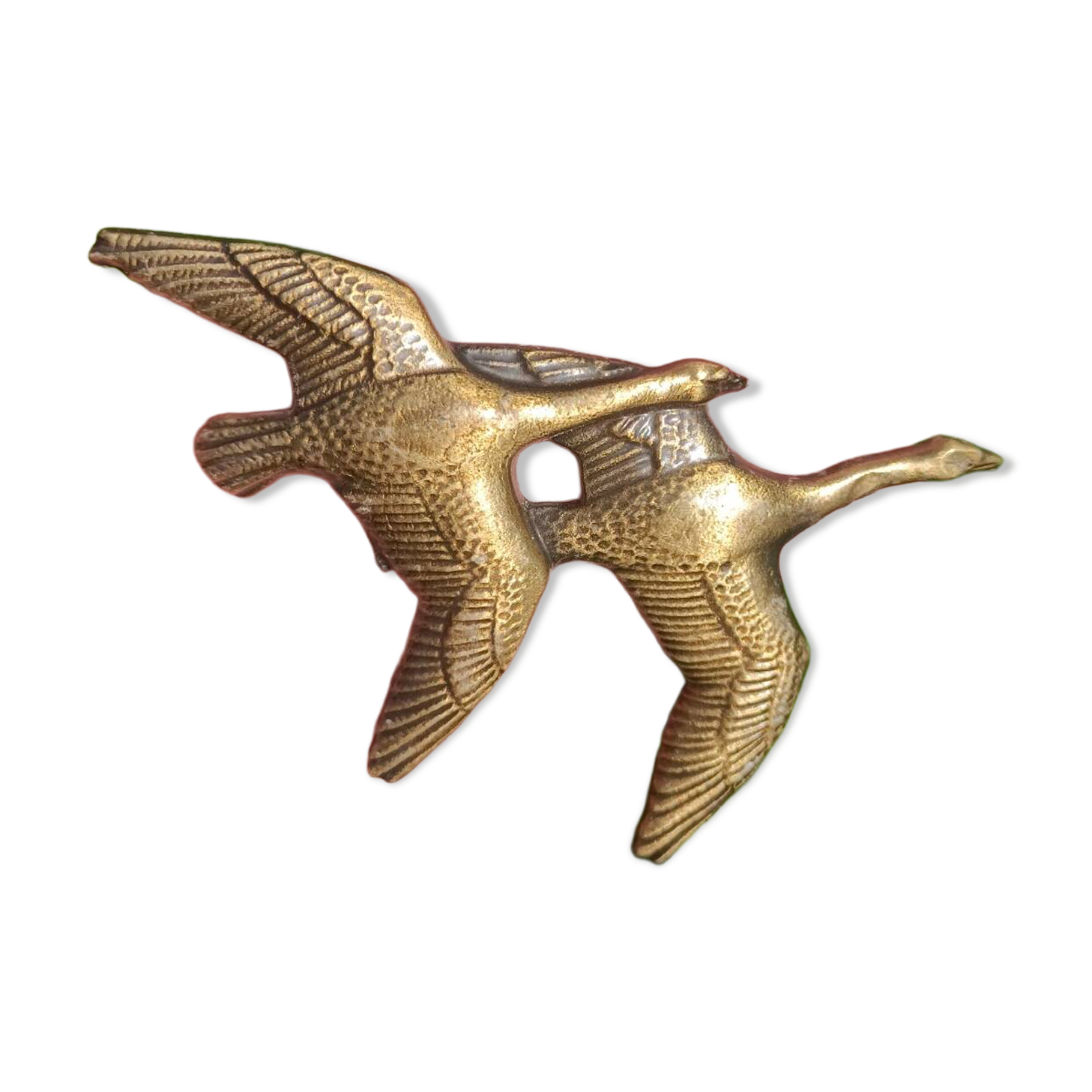Bouton de porte dorés rétro Cygnes