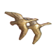 Bouton de porte dorés rétro Cygnes