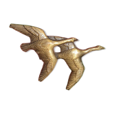 Retro golden door knobs Swans