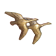 Bouton de porte dorés rétro Cygnes