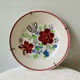 Niderviller earthenware old decorative plate numbered vintage