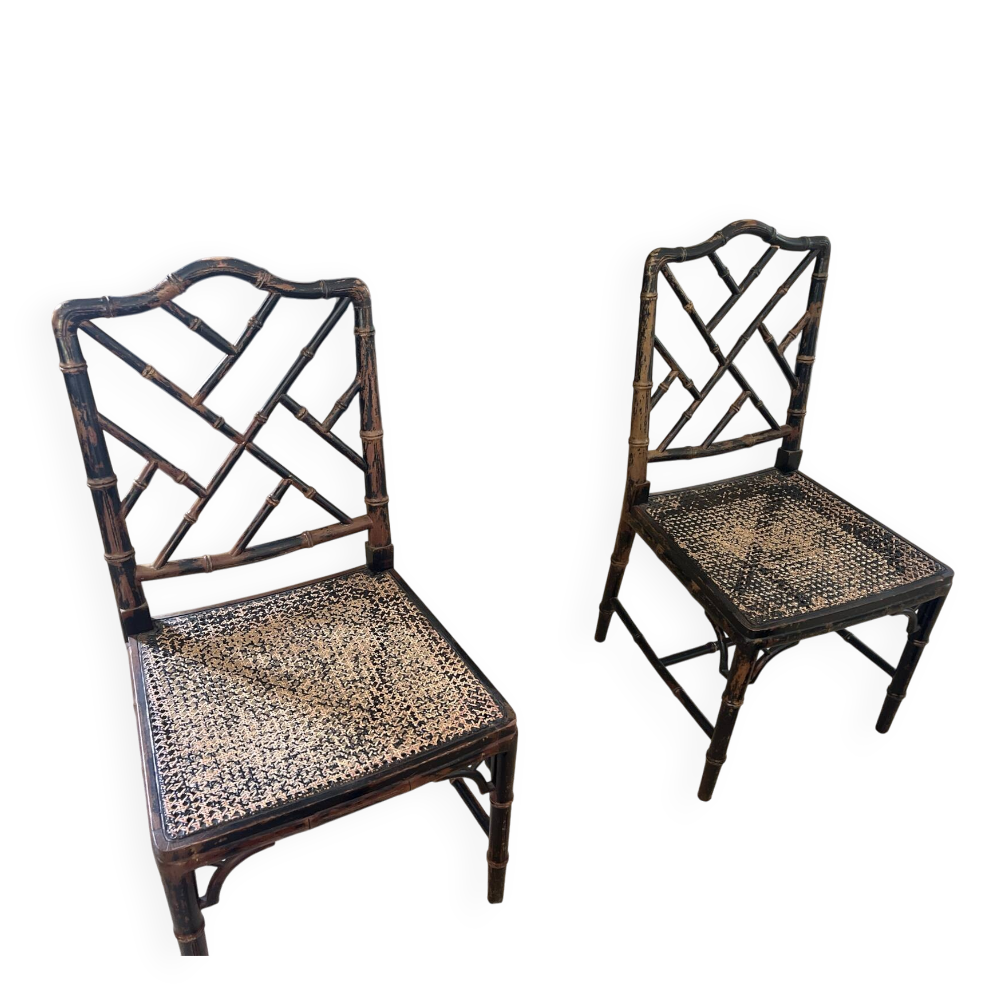 2 Chippendale chairs