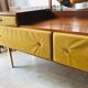 Vintage velvet dressing table, Roger Landeau, 1970