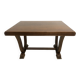 Oak table with extensions for art deco style dining room