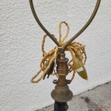 Napoleon III floor lamp in bronze metal and marble