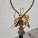 Napoleon III floor lamp in bronze metal and marble