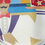 Painted metal plate 60 years