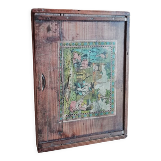 Old wooden construction set