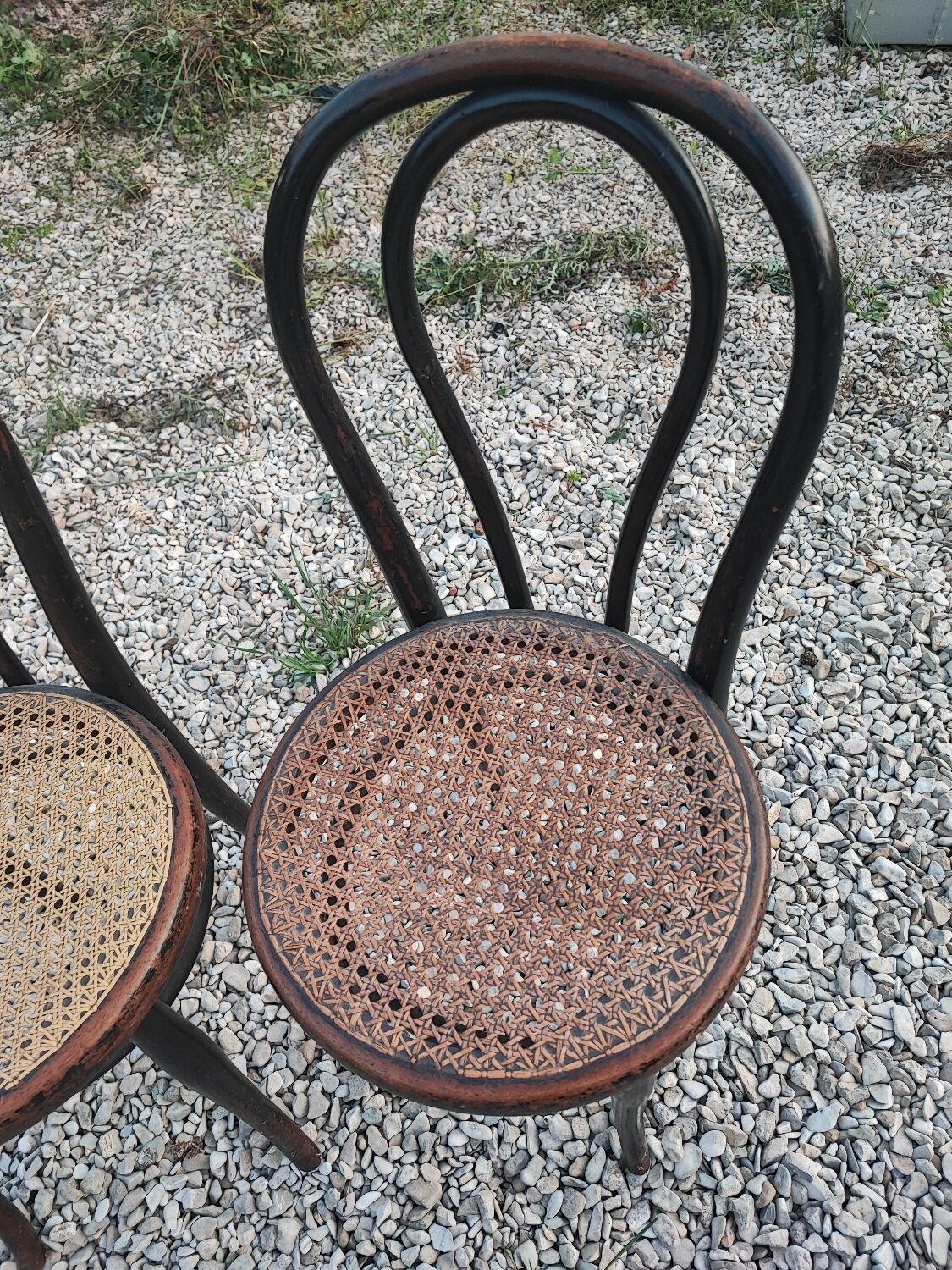 Duo de chaises cannées, Thonet Austria