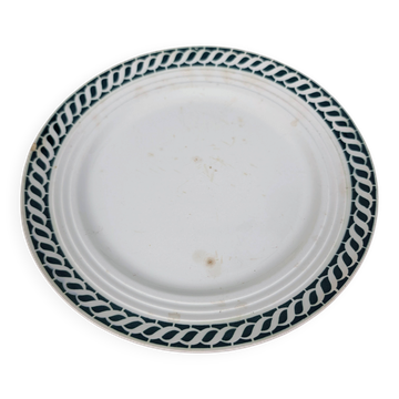 Round plate Céranord - Ondine