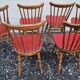 Set de 6 chaises Baumann en bois tourné