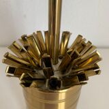 Vintage cigarette holder 1960 golden dispenser box - 14 x 7 cm