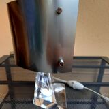 Design lamp, vintage, daum crystal and plexiglass, works - excellent condition-