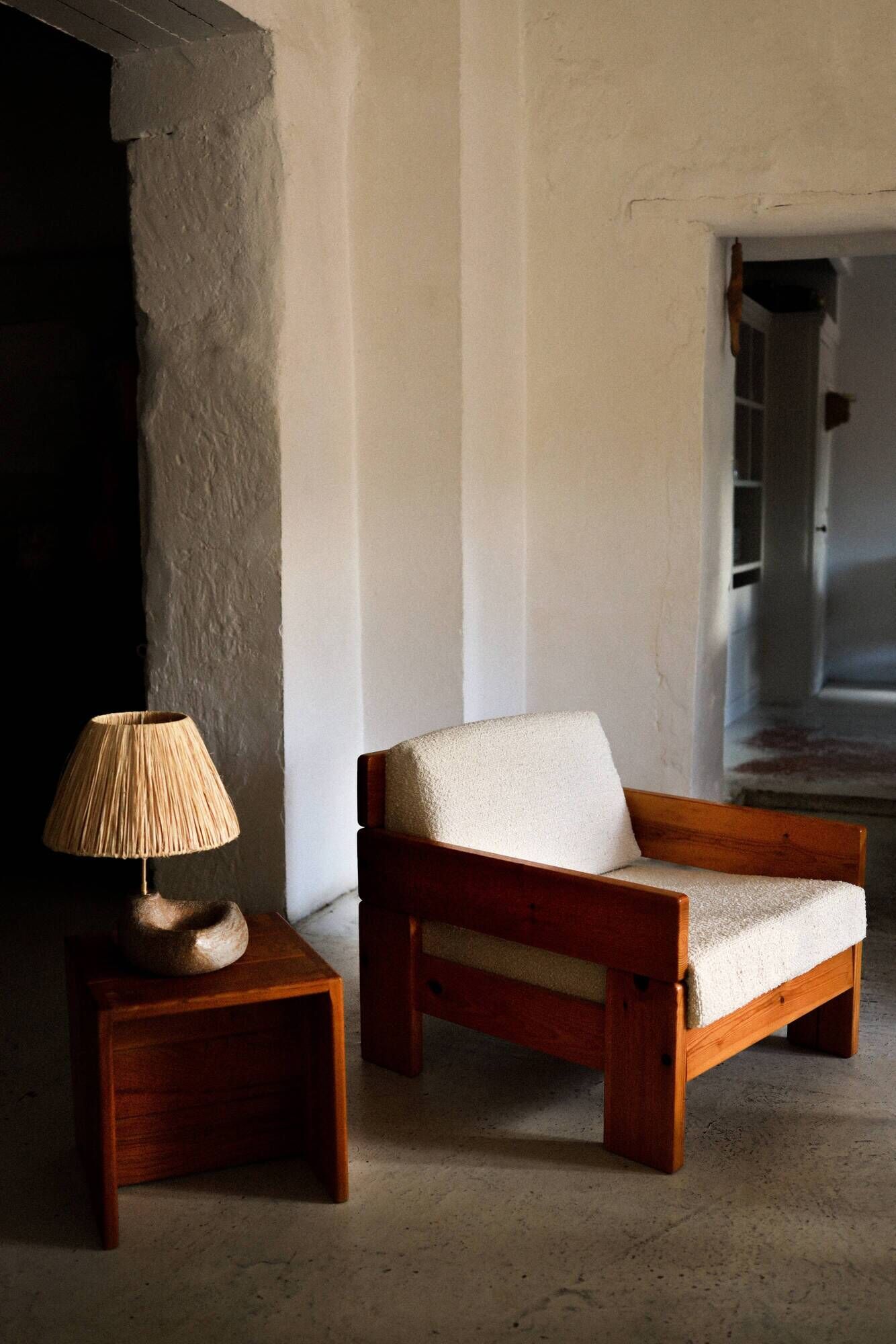 Pine armchair