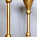Set of 4 massive brass candlestick vintage