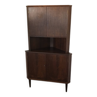 Scandinavian corner unit in rosewood