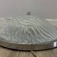 Fischer Leuchten ice glass ceiling light, chrome, 1970s