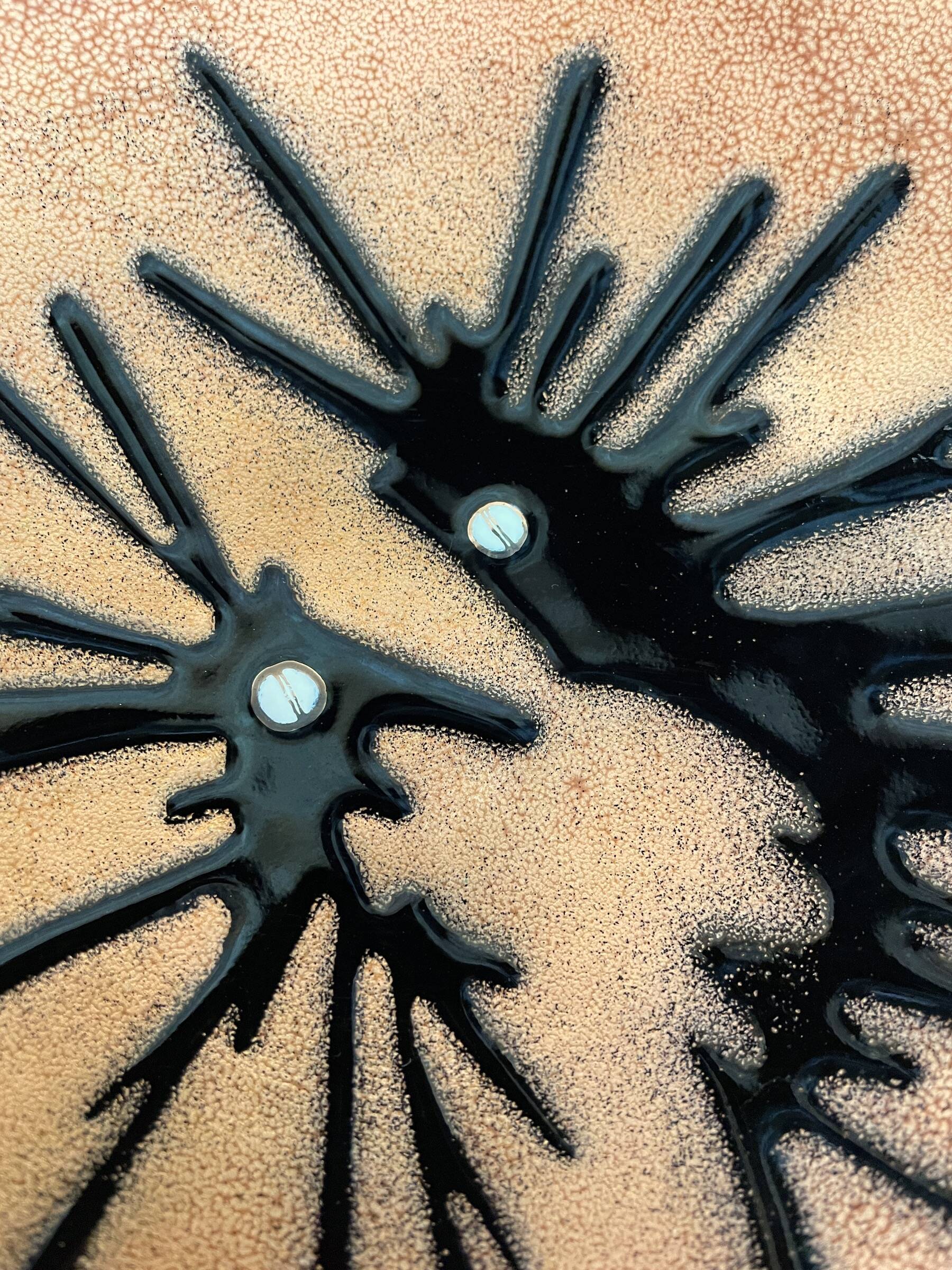 Enameled plate on copper by Jules Perrier Quebec Canada - 1950