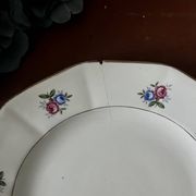Assiettes et plat en véritable opaque Digoin Sarreguemines
