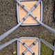 4 wooden and metal stools