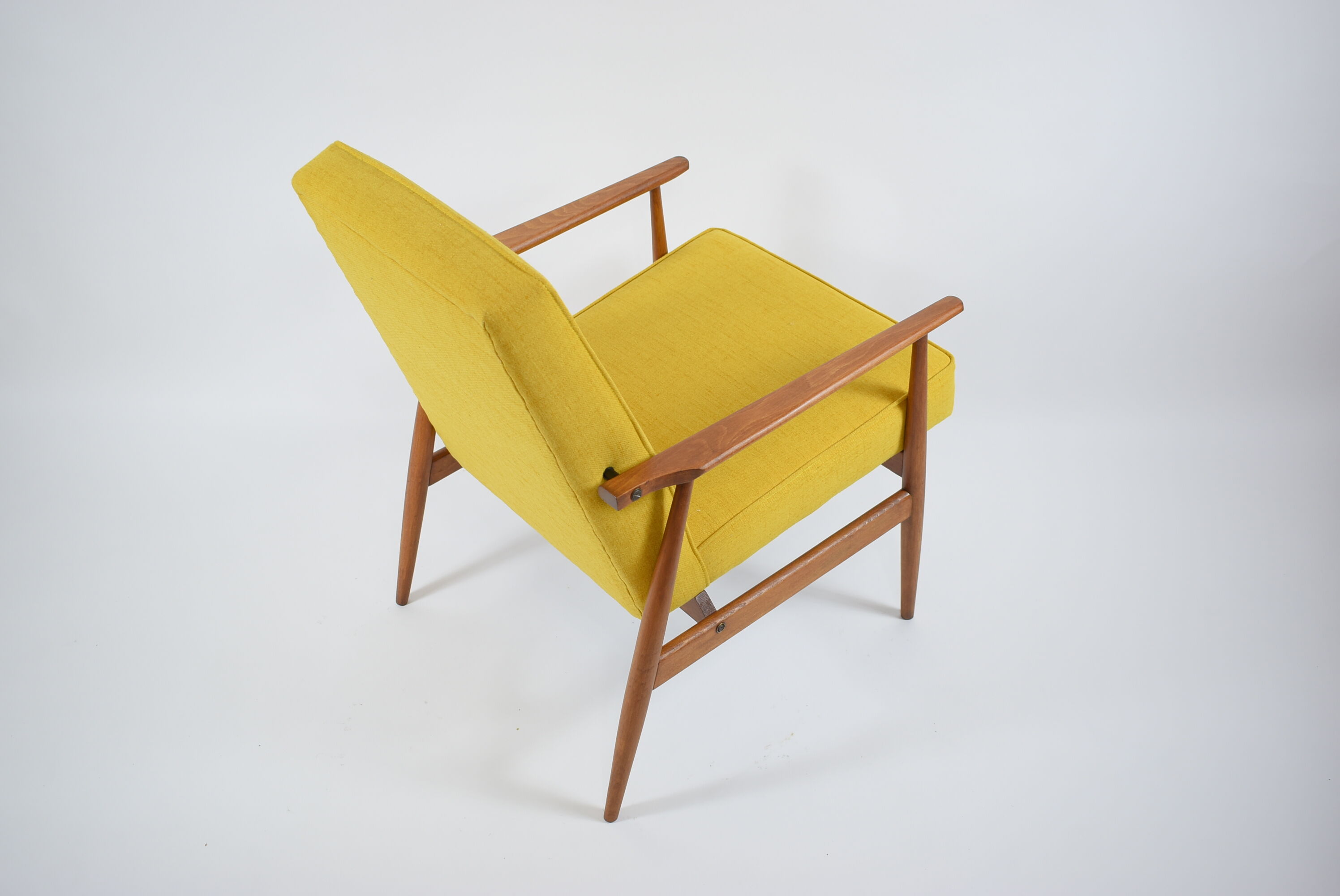 Fauteuil, années 70, couleur jaune