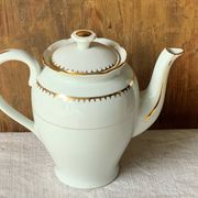 Antique porcelain jug with Limoges enamel