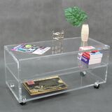 Vintage coffee table acrylic, 1980s