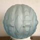 Art Deco glass and porcelain ball ceiling light