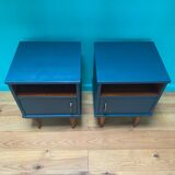 Paire de tables de chevet vintage scandinave